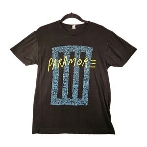 Vtg Paramore Shirt 2013 Self Titled Tour Concert III Bars Logo Women M Band Rock